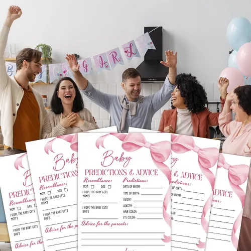 Miniatura 5 de Tarjeta de juegos para baby shower, actividades de baby shower para invitados, decoraciones de fiesta de revelación de género, recuerdos de fiesta
