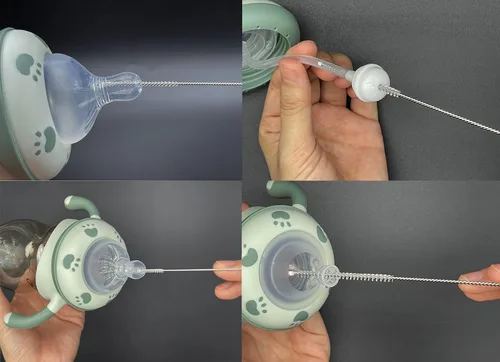Miniatura 5 de Juego de 12 cepillos limpiadores de popotes con 0.079 in-0.984 in/6.5-10 pulgadas para tubo y tubería. Vaso, vaso para sorber, botella con pajilla
