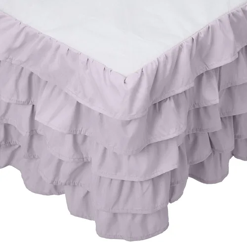 Miniatura 10 de Elegant Comfort Leila Collection - Falda de cama con múltiples volantes, 1500 hilos por pulgada cuadrada, calidad egipcia, con volantes antipolvo