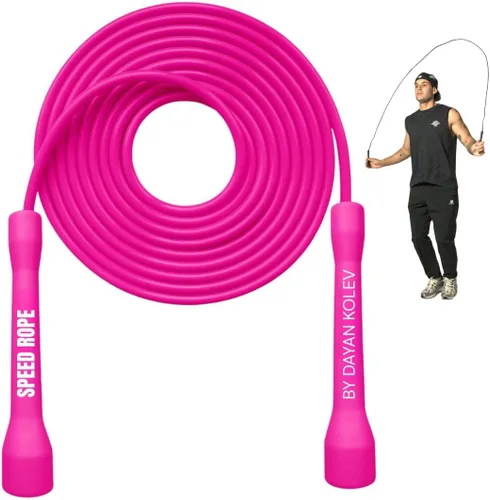 Swissskip Dayan Kolev - Cuerda de saltar de PVC de 0.197 in, ideal para principiantes y atletas avanzados, diseñada para fitness, cardio, boxeo y