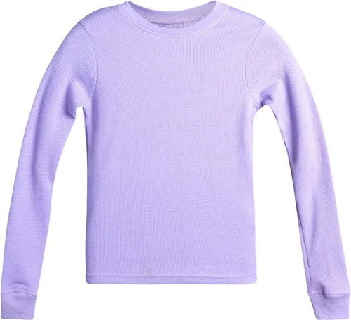 Miniatura 5 de Rene Rofe Conjunto de ropa interior térmica para niña, camiseta de punto gofre de 4 piezas y pantalones largos (2T-16)