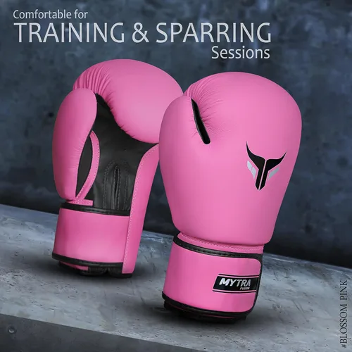 Miniatura 5 de Mytra Fusion Guantes de boxeo para mujer, guantes de Muay Thai, guantes de entrenamiento de MMA, guantes de kickboxing