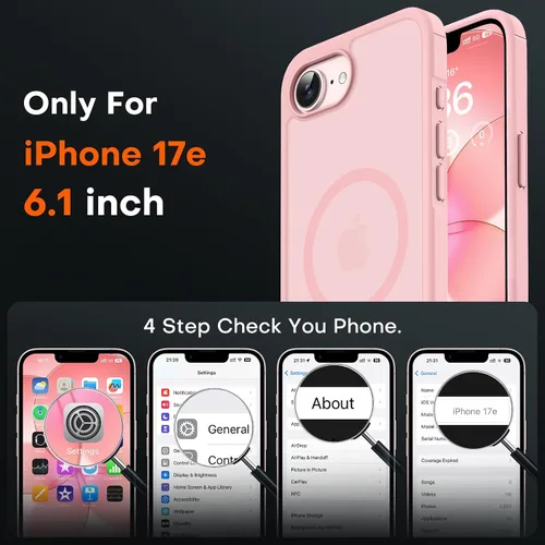 Miniatura 588 de TOCOL Funda para iPhone 11, compatible con Magsafe, protección completa de cámara, imanes integrados, protección contra caídas, funda translúcida