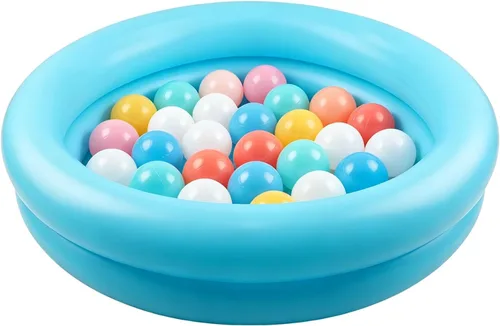 Miniatura 8 de CALIDAKA Pequeñas piscinas inflables inflables para niños, inflables para niños, pequeñas piscinas inflables al aire libre (azul)