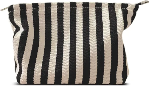 Miniatura 10 de HAPPYHEIDI Bolsa de maquillaje estética para mujer con compartimento para accesorios con cremallera para cosméticos, viajes, organizador de bolsos