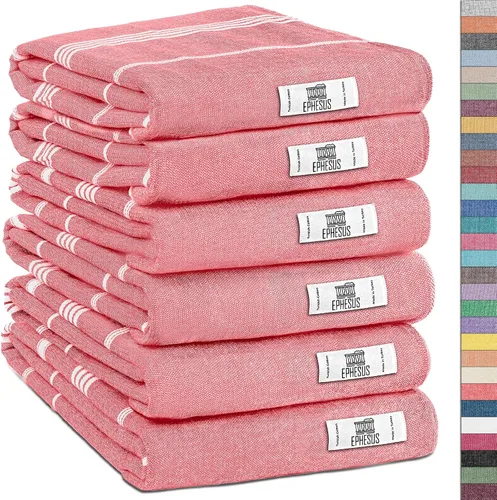 Miniatura 10 de EPHESUS TOWELS Toallas de Mano - Juego de 2 18" x 30" - Toalla de Mano Turca Decorativa para Baño, Cocina, Invitados, Cara, Cabello, Té, Paño