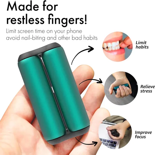 Miniatura 6 de ONO Roller - Juguete fidget de mano para adultos Ayuda a aliviar el estrés, la ansiedad, la tensión Promueve el enfoque, la claridad Diseño