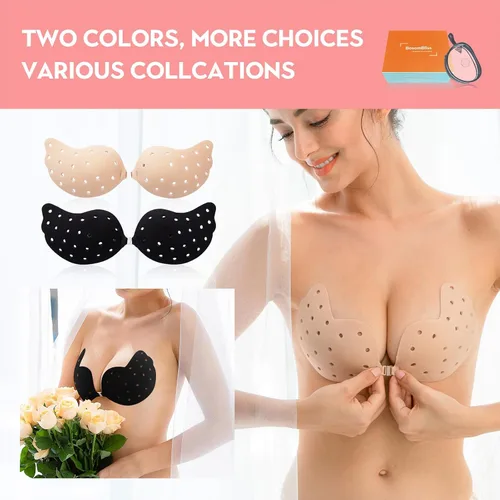 Miniatura 3 de Sujetadores adhesivos para mujer, brasier sin costuras, brasier adhesivo para pechos para mujer, sujetadores sin tirantes con cubierta de pezón