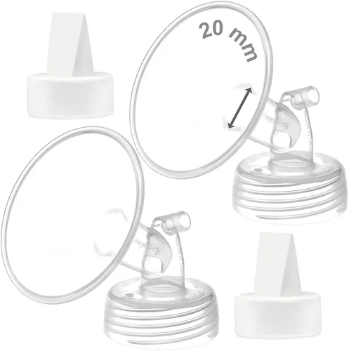 Miniatura 28 de Maymom Válvula de brida y pico de pato de 0.827 in compatible con piezas de bomba de repuesto Spectra S1 S2 9 Plus, no original Spectra Brida