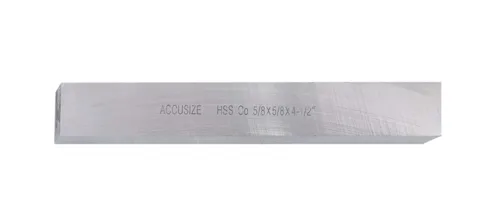 Miniatura 8 de Accusize Industrial Tools 1/2 x 1/2 x 4 pulg. (Ancho por Altura por TOL) Broca de herramienta HSS+5% M35 Cobalto para torno, 5095-0032