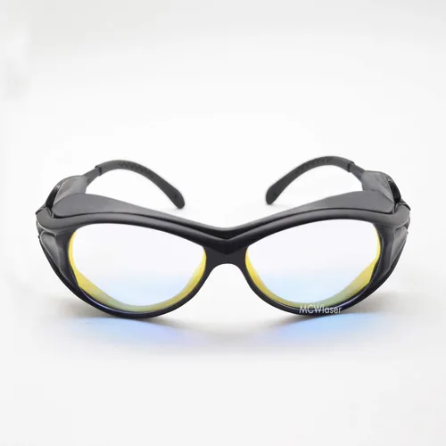 Miniatura 2 de MCWlaser Gafas de seguridad láser 1064nm para grabador láser de fibra YAG - tipo reflectante, OD5+, 940-1100nm