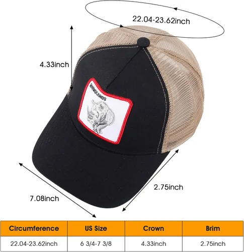 Miniatura 6 de Gorra de béisbol bordada ajustable para hombre, gorra de béisbol bordada con malla transpirable, parche cuadrado, gorras para mujer