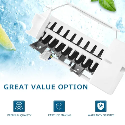 Miniatura 2 de WR30X10012 WR30X10093 Kit de máquina de hielo de repuesto para refrigeradores G.E Hot.Point Ken.More GSS20IEMDWW GSS25JFMDWW, reemplaza WR30X10061