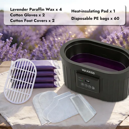 Miniatura 2 de Waxkiss - Máquina de cera de parafina para manos y pies, baño de parafina de 169.1 fl oz con calentador de cera de parafina de lavanda para spa