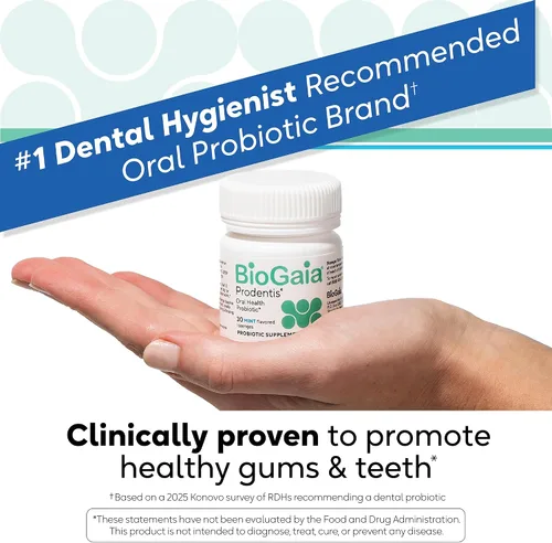 Miniatura 3 de BioGaia Prodentis Probióticos orales Promueve encías y dientes saludables Defiende contra el mal aliento y problemas dentales Mejora