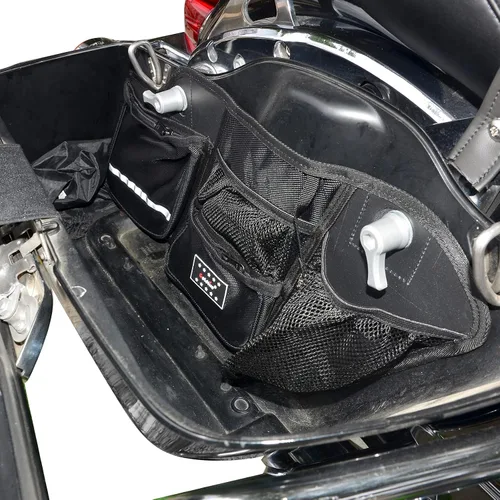 Miniatura 8 de Goldfire Organizador de alforjas Harley para bolsa de sillín Harley, organizador de herramientas lateral, bolsa de almacenamiento para Touring Road