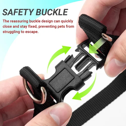 Miniatura 3 de Arnés para perro sin tirones, arnés ajustable, correa y collar para perros pequeños, medianos y grandes, arnés suave a prueba de escapes