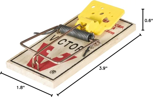 Miniatura 13 de Trampas para ratones Victor M035-12, pedal de plástico, madera FSC de origen sostenible, trampas para ratones de madera, paquete de 12