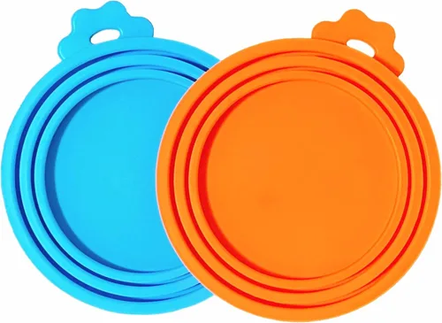 Miniatura 9 de Tapas de silicona para latas de comida para gatos/perros, 3 tamaños universales para latas de comida para mascotas de 3 onzas, 5.5 onzas, 6.5 onzas