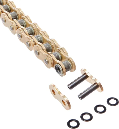 Miniatura 3 de D.I.D 525ZVMXG-86 - Cadena de anillo en X de alto rendimiento de oro de 86 eslabones con eslabones de conexión