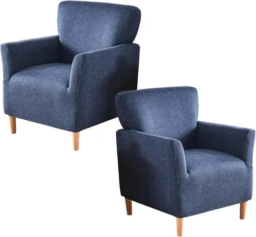 Miniatura 74 de Fundas de jacquard para sillón de banquete, fundas suaves para sillón, fundas elásticas de 1 pieza para sala de estar, funda antideslizante