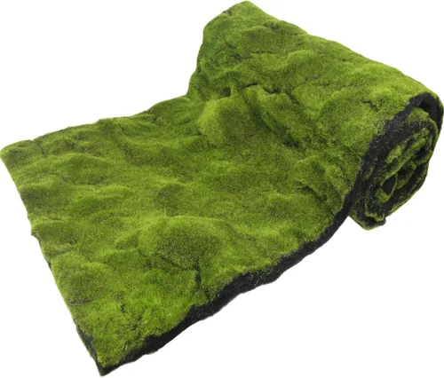 FAICOIA Alfombra de musgo falso, rollo de musgo verde para jardines de hadas, césped, boda, bosque, decoración de mesa, musgo artificial para