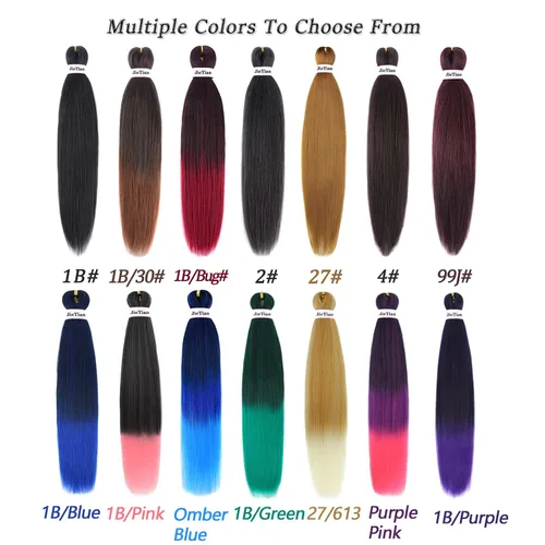Miniatura 6 de Liang Dian Cabello Trenzado Preestirado Ombre de 12 Pulgadas, 8 Paquetes de Trenzas de Ganchillo Sintéticas, Ajuste con Agua Caliente, Extensiones
