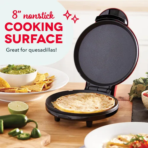 Miniatura 2 de DASH 8” Plancha eléctrica redonda Express para panqueques, galletas, hamburguesas, quesadillas, huevos y otros desayunos, almuerzos y refrigerios