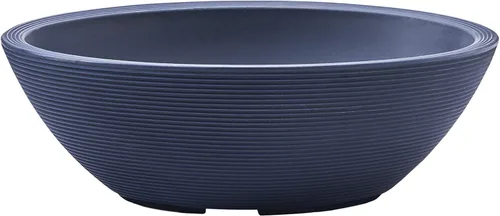 Miniatura 10 de Crescent Garden Delano - Maceta ovalada para jardín, suculentas, cuenco único de doble pared para interiores y exteriores con enchufe