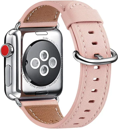 Miniatura 20 de WFEAGL Compatible con Apple Watch Banda 38mm 40mm 41mm para Mujeres, Correa de Cuero de Grano Superior para iWatch Ultra SE & Series 9 8 7 6 5 4 3