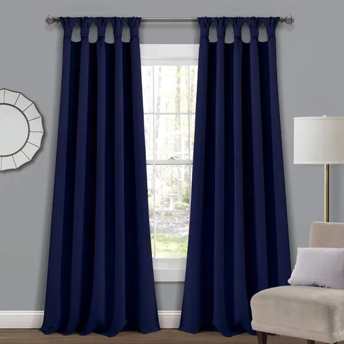 Miniatura 24 de EcoDrapes Paneles de cortina macizos con pestañas trenzadas para casa de lujo (rosa bebé, 52 pulgadas de ancho por 63 pulgadas de largo, 1 panel)