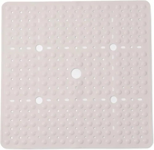 Miniatura 13 de ENKOSI Alfombrilla grande de 27 x 27 pulgadas cuadrada antideslizante para la ducha Alfombrilla antideslizante para cabina de ducha para personas