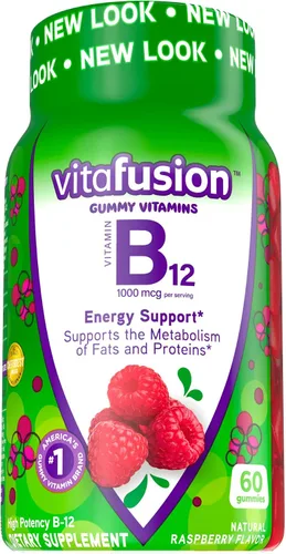 Miniatura 4 de Vitafusion Fiber Well, suplemento de fibra sin azúcar, 90 unidades. Vitaminas gomosas B12, 60