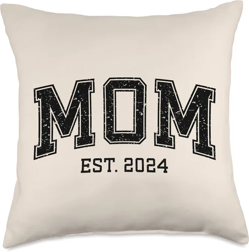 Miniatura 4 de Mom Est 2024 Custom Mom Personalized Mother’s Day Customized Throw Pillow