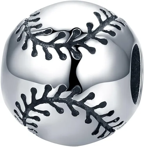 Sport Bead Charms 925 Sterling Silver USA Rugby Football Basketball Volleyball Golf Club Bat Mitten European Charm Bracelet