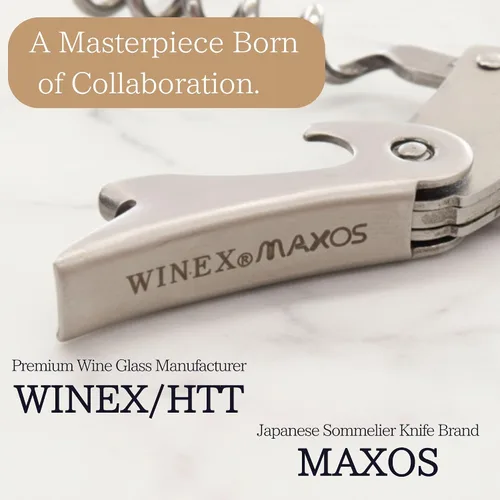 Miniatura 4 de Seki Japan CRESCENT - Cuchillo profesional de camarero con sacacorchos, botellas de vino sumiller y abridor de cerveza, cuerpo de acero inoxidable