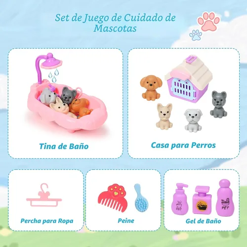 Miniatura 6 de Bombas de baño para niños con juguetes adentro para niñas y niños, paquete de 12 bombas de baño para niños con set de juego de simulación de perro