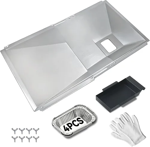 Miniatura 7 de Bandeja de grasa universal con bandeja de captura para Nexgrill 720-0888s 720-0888, Charbroil, Dynaglo, Kenmore, BHG, Grill Master, patio trasero