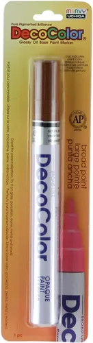 Uchida 300-C-6 Marvy Deco - Marcador de pintura de punta ancha, color marrón