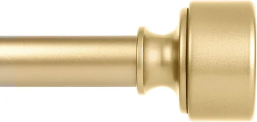Miniatura 10 de Barras de cortina doradas para ventanas de 28 a 48 pulgadas (2.3-4 pies), barra de cortina resistente de 1 pulgada de diámetro, postes de cortina