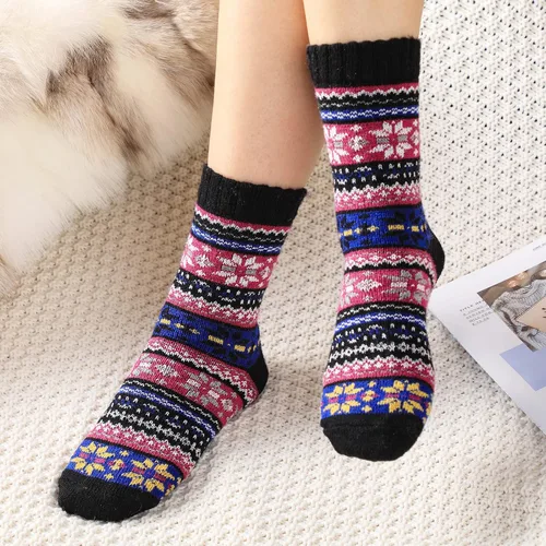 Miniatura 3 de Nimalpal 5 pares de calcetines de lana - Calcetines de lana para mujeres y hombres calcetines de bota suaves calcetines de invierno calcetines