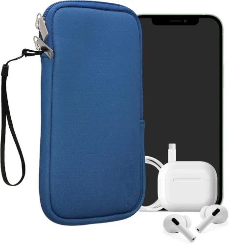 Miniatura 91 de kwmobile Funda universal para teléfono tamaño XS - 3,5/4 pulgadas - Funda de neopreno para teléfono inteligente con cremallera - Funda impermeable