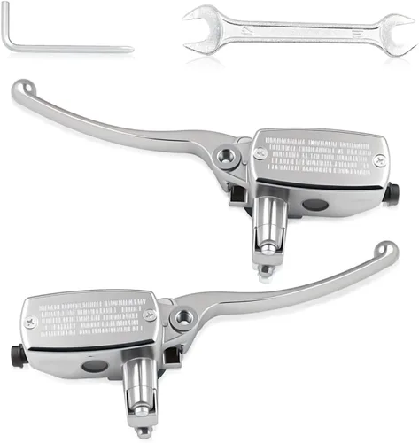Miniatura 7 de Cilindro maestro de embrague de freno de 7/8 pulgadas 0.866 in para Honda Yamaha Suzuki Kawasaki, manillar de 7/8 pulgadas para motocicleta
