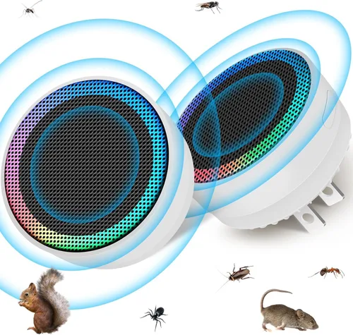 Miniatura 8 de Repelente ultrasónico de control de plagas actualizado 2026, trampas para ratones, enchufe interior, dispositivos electrónicos repelentes de ratones