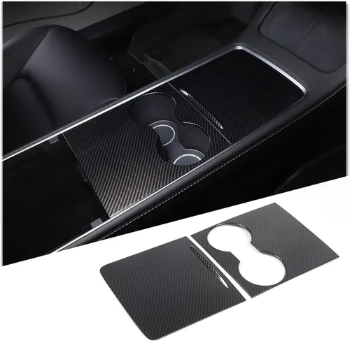 Miniatura 8 de Kit de cubierta de consola central, cubierta de consola central de ABS para Tesla Model 3 2021-2023, a prueba de líquidos, protección UV, lujosa