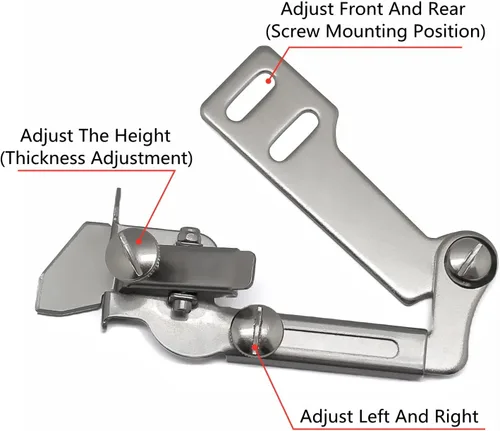 Miniatura 3 de Guía de costura de costura Presser Foot Fine Tucker Gauge Herramienta de bricolaje ajustable con destornillador para máquina de coser industrial