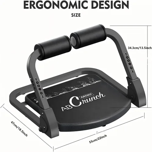 Miniatura 7 de Máquina de Abdominales Equipo de Entrenamiento Abdominal Máquina de Sentadillas y Equipo de Ejercicio Máquina de Abdominales para Entrenamiento