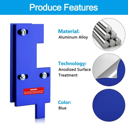 Miniatura 3 de Kit de enclavamiento para generadores GE General Electric Paneles con un solo tiro vertical principal, espacio de instalación de 2 1/2 pulgadas, azul