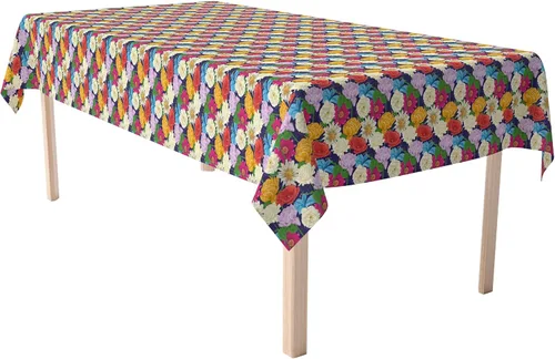 Miniatura 5 de Fabric Textile Products, Inc. Camino de mesa, 100% algodón, 16x72, zorros dibujados a mano