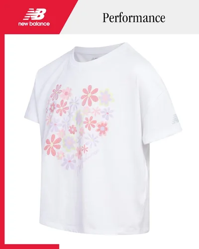 Miniatura 16 de New Balance Conjunto de leggings para niñas, camisa de manga corta de 3 piezas y leggings para niñas, pantalones de yoga para entrenamiento